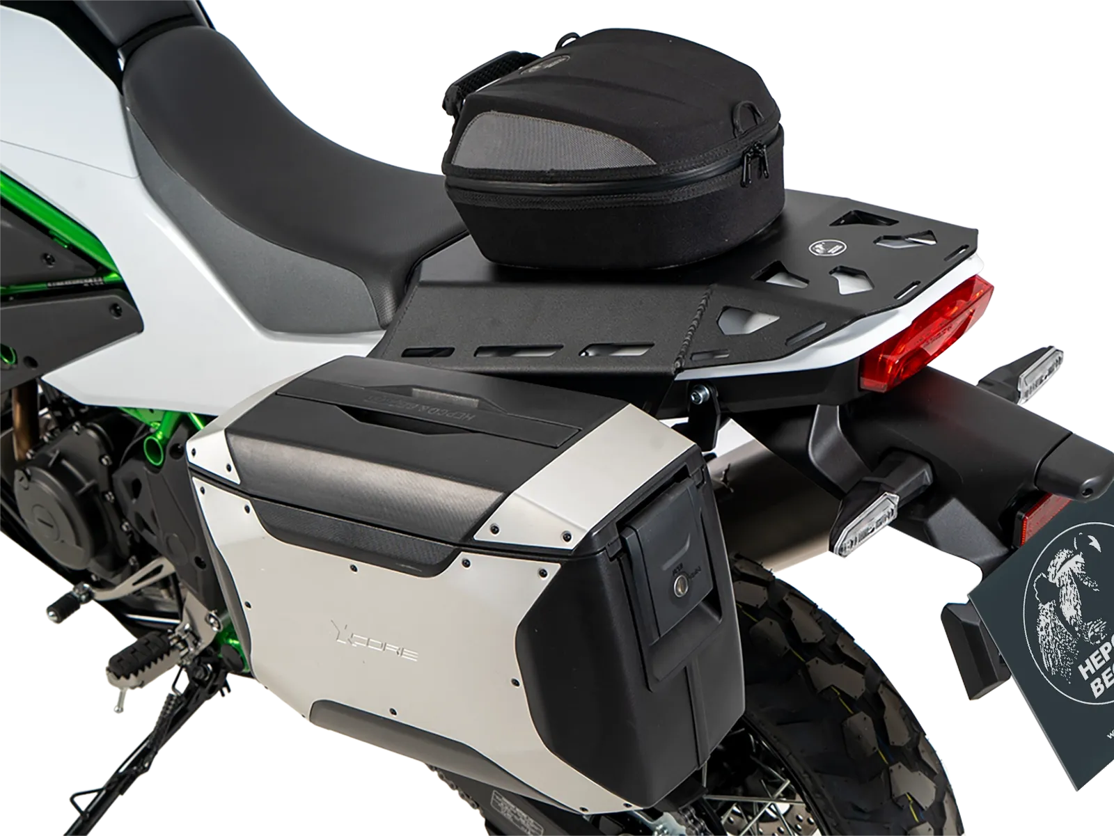 Abstandshalter Luggage Guard schwarz für Kawasaki KLE 500 / SE (26-) Hepco & Becker