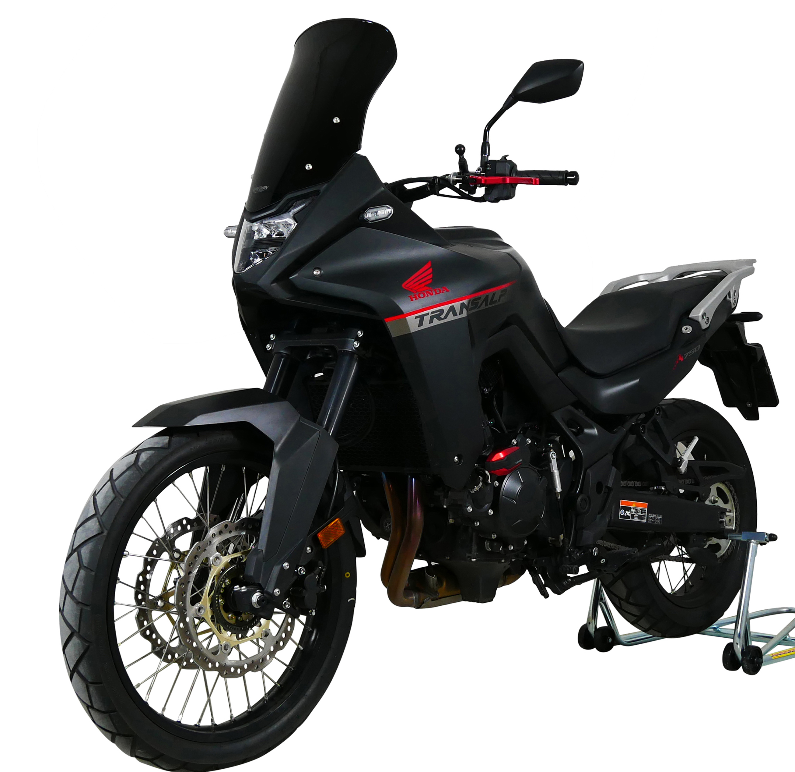 MRA Tourenscheibe "TM" schwarz für Honda XL 750 Transalp (23-24)