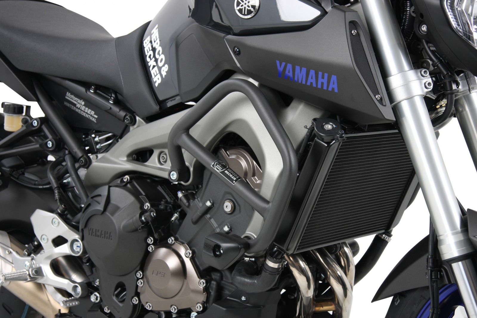 Motorschutzbügel inkl. ProtectionPad anthrazit für Yamaha MT-09 (Bj.14-16) Hepco & Becker