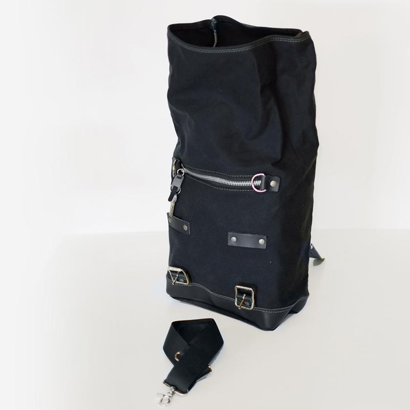 Canvas-Seitentasche 10L-14L - Grün/Braun - Unit Garage