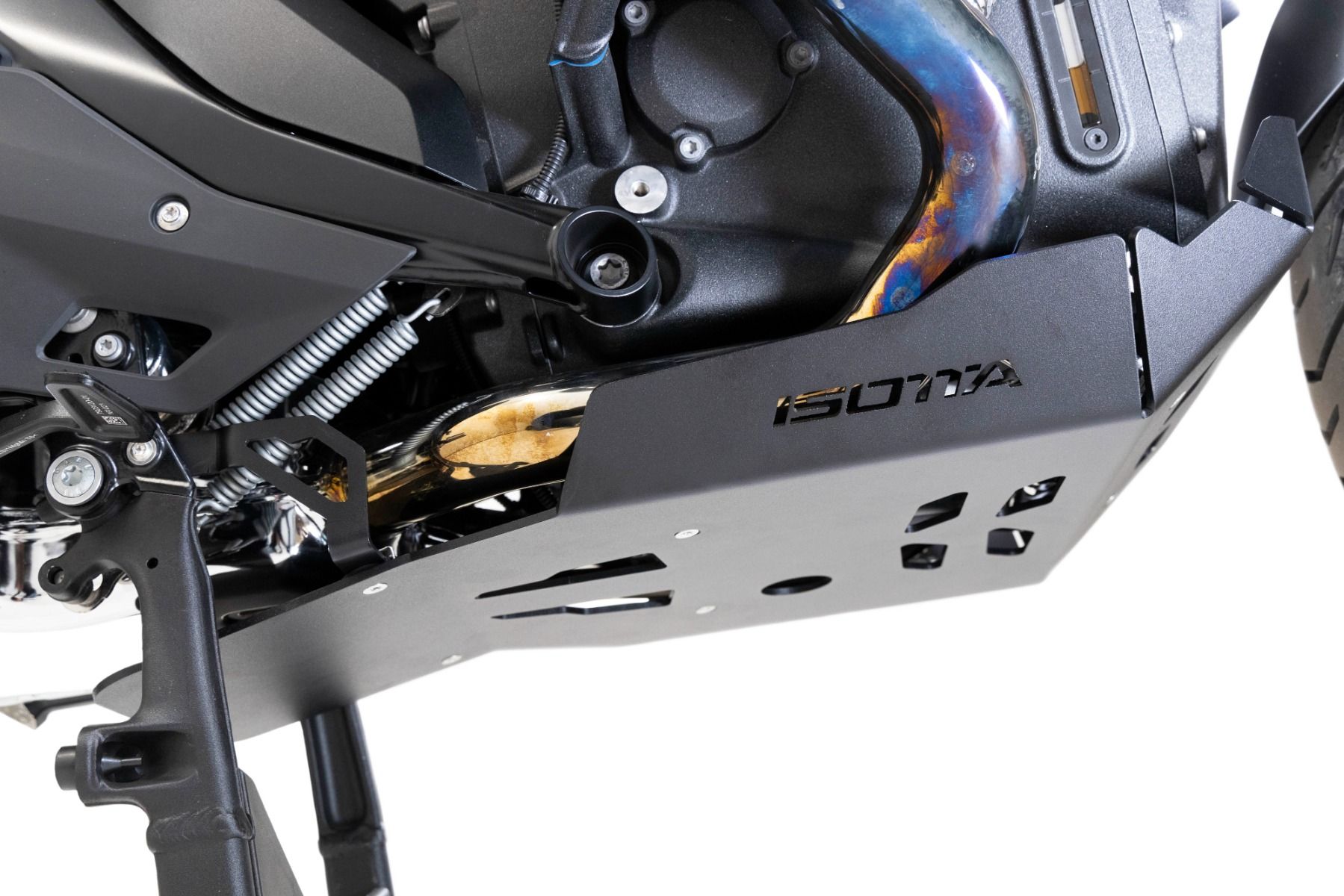 Motorschutzplatte aus Aluminium für BMW R 1300 GS, schwarz