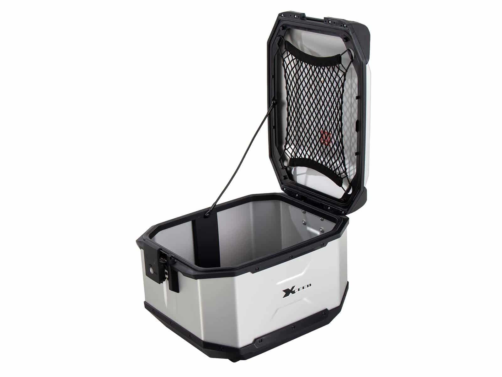 Xceed Aluminium Topcase 45 Liter silber Hepco & Becker