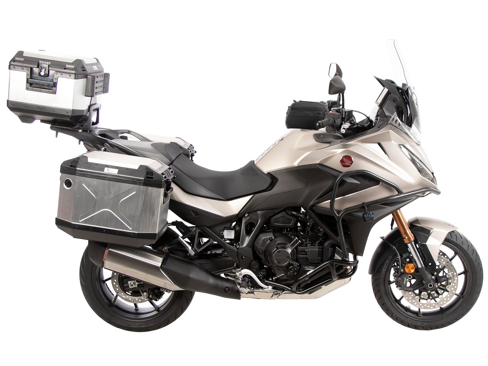 Seitenkofferträger festverschraubt schwarz für Honda NT 1100 / DCT / ES (25-) Original Hepco & Becke