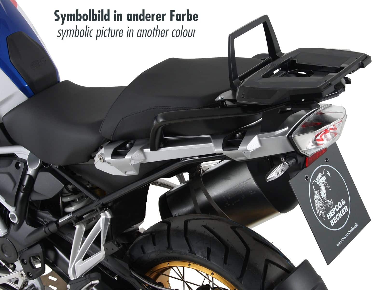 Alurack Topcase-Träger silber für BMW R 1200 GS LC (13-18) Hepco & Becker