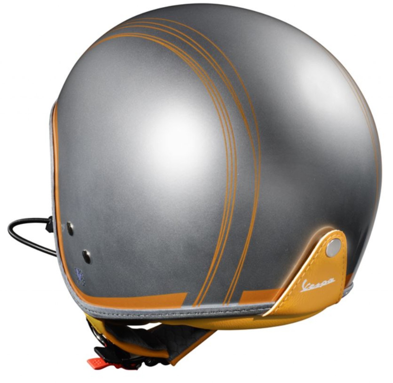 Vespa Jethelm Elettrica Tech blu (Bluetooth) silber orange