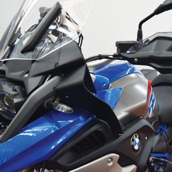 Windabweiser für BMW R 1200 GS LC /Rallye, R 1250 GS, Paar, matt schwarz
