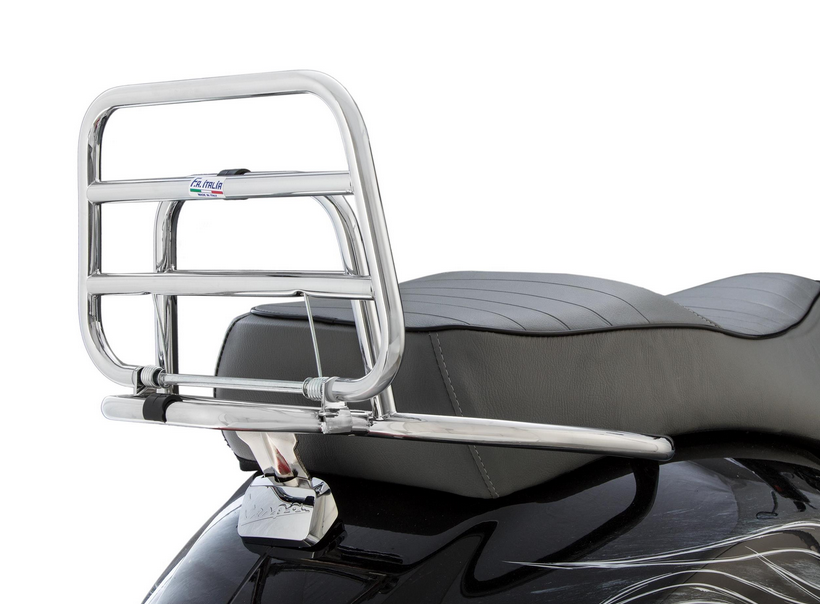 Gepäckträger hinten für Vespa GTS /​GTS Super /​GTV /​GT 60, 125-300ccm, klappbar, chrom