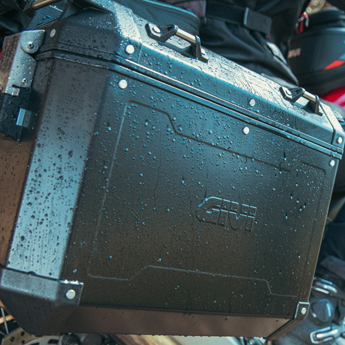 Givi Alu-Seiten-Koffer Satz Trekker Outback 37L schwarz Monokey