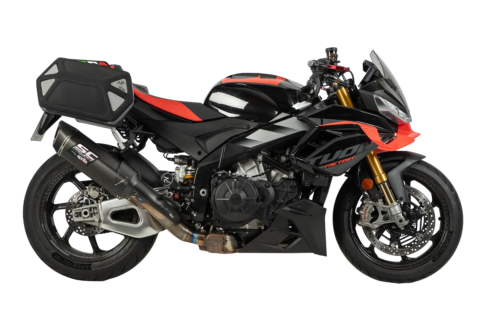 C-Bow Seitenträger schwarz für Aprilia Tuono V4 1100 Factory (25-) Hepco & Becker