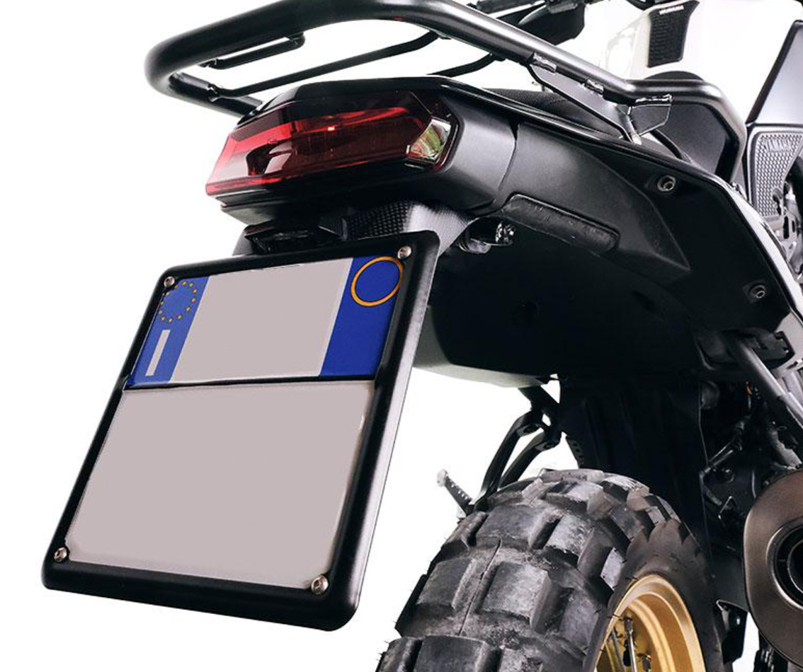 Kurzer Kennzeichenhalter aus Carbon für Yamaha Ténéré 700 (19-24)