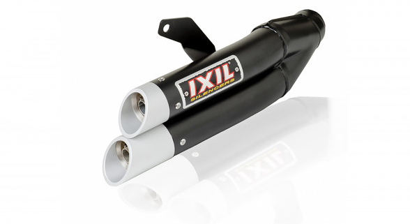 IXIL HYPERLOW BLACK XL Edelstahl-Endtopf für Honda CBR 500 R / CB 500 F (Bj.19-)