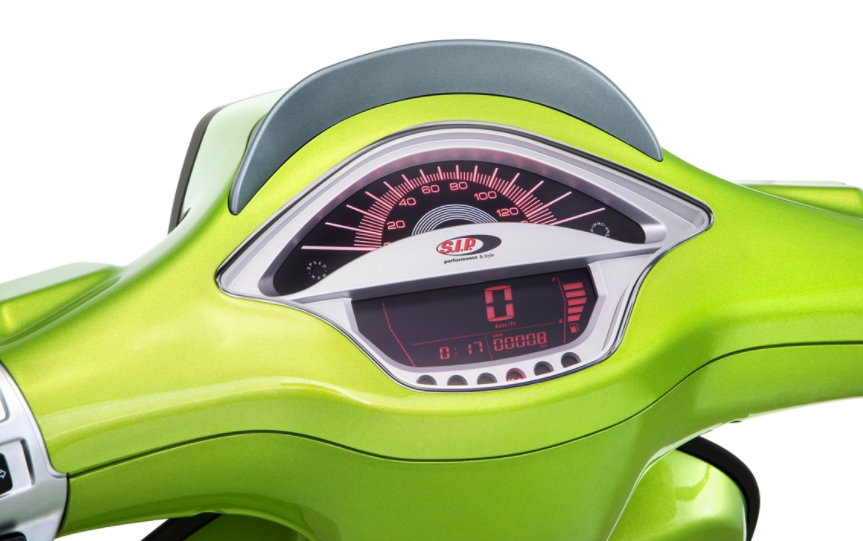 Drehzahlmesser/Tacho für Vespa Primavera/​Sprint 50-150ccm 2T/​4T AC, silber
