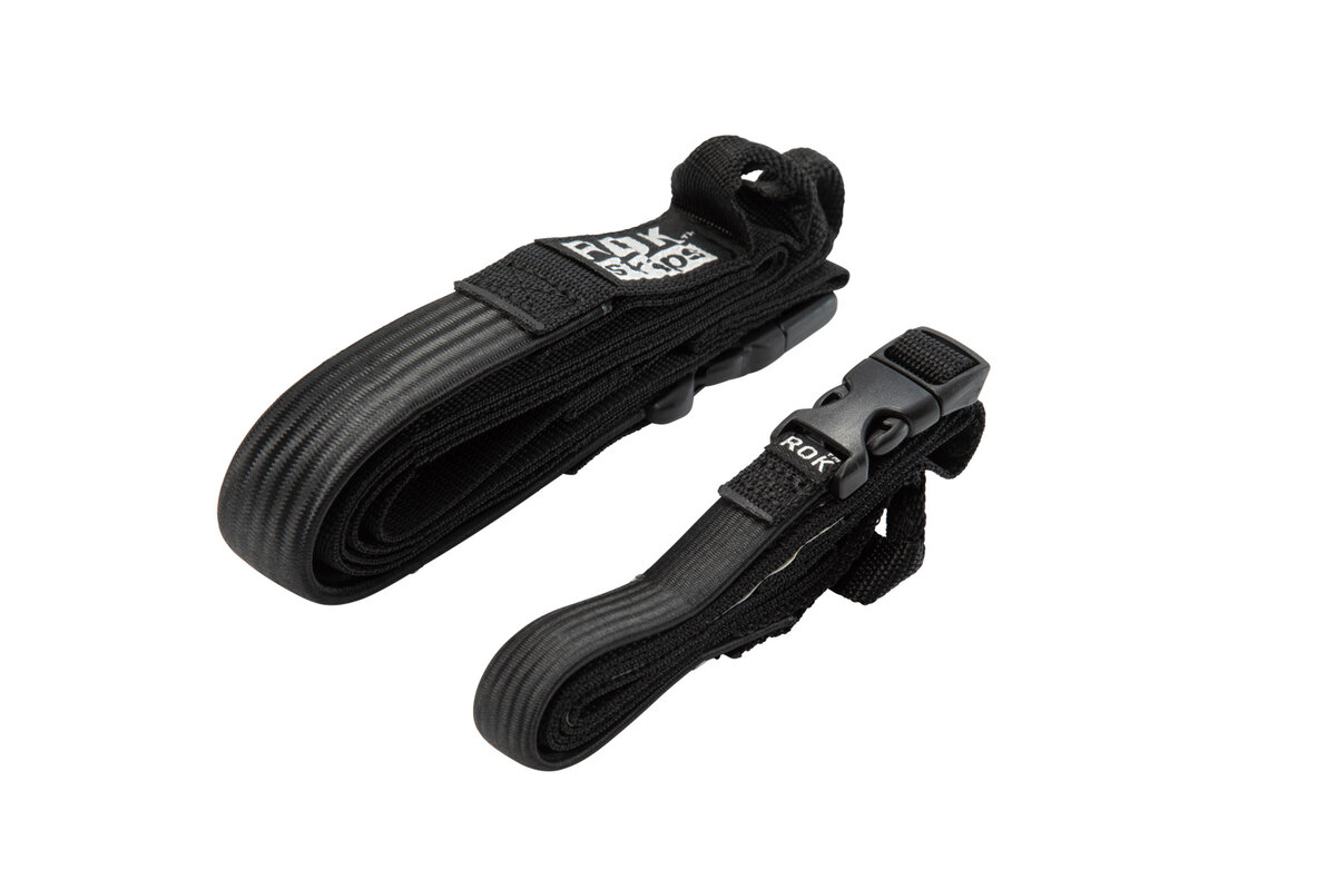 ROK Straps 2 verstellbare Spanngurte schwarz 310-1060 mm
