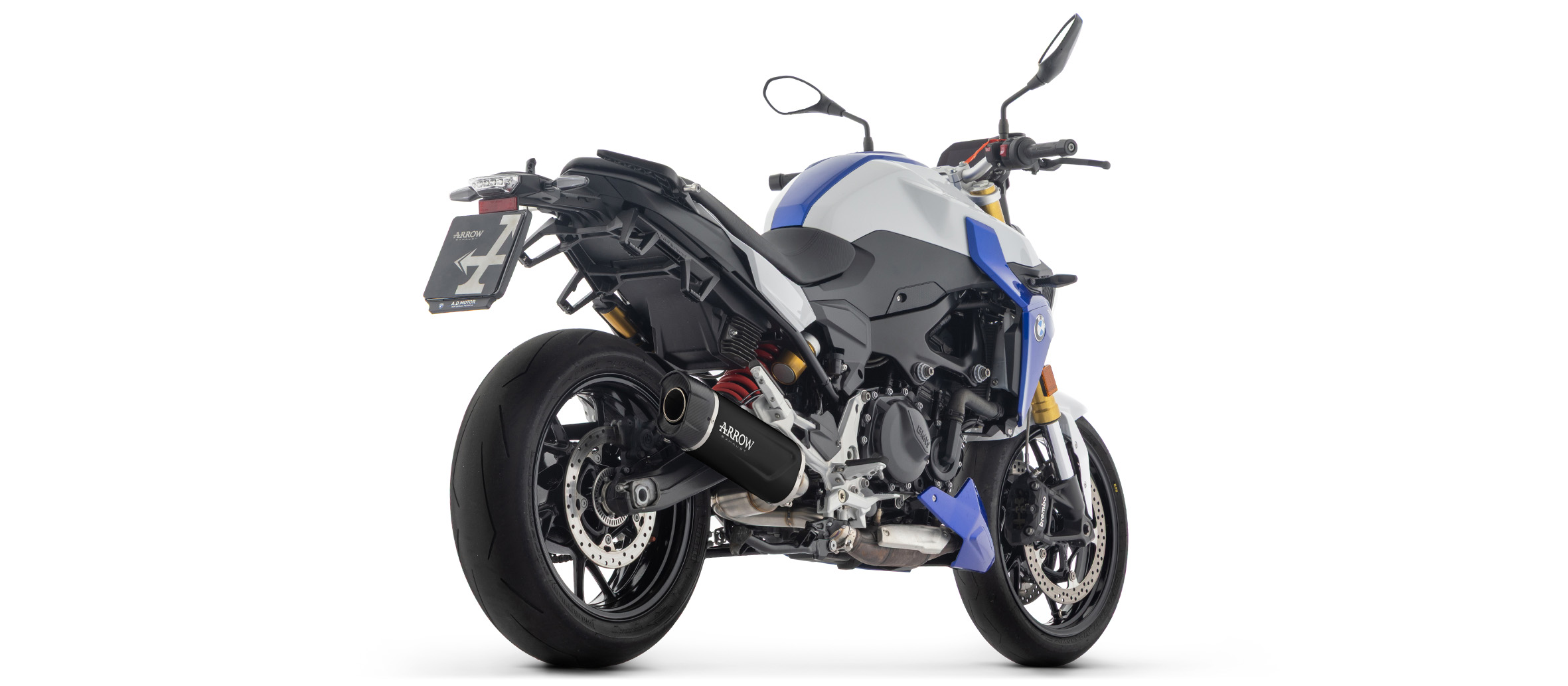 ARROW Auspuff DARK INDY RACE EVO mit Carbon-Endkappe für BMW F 900 R / F 900 XR (25-)