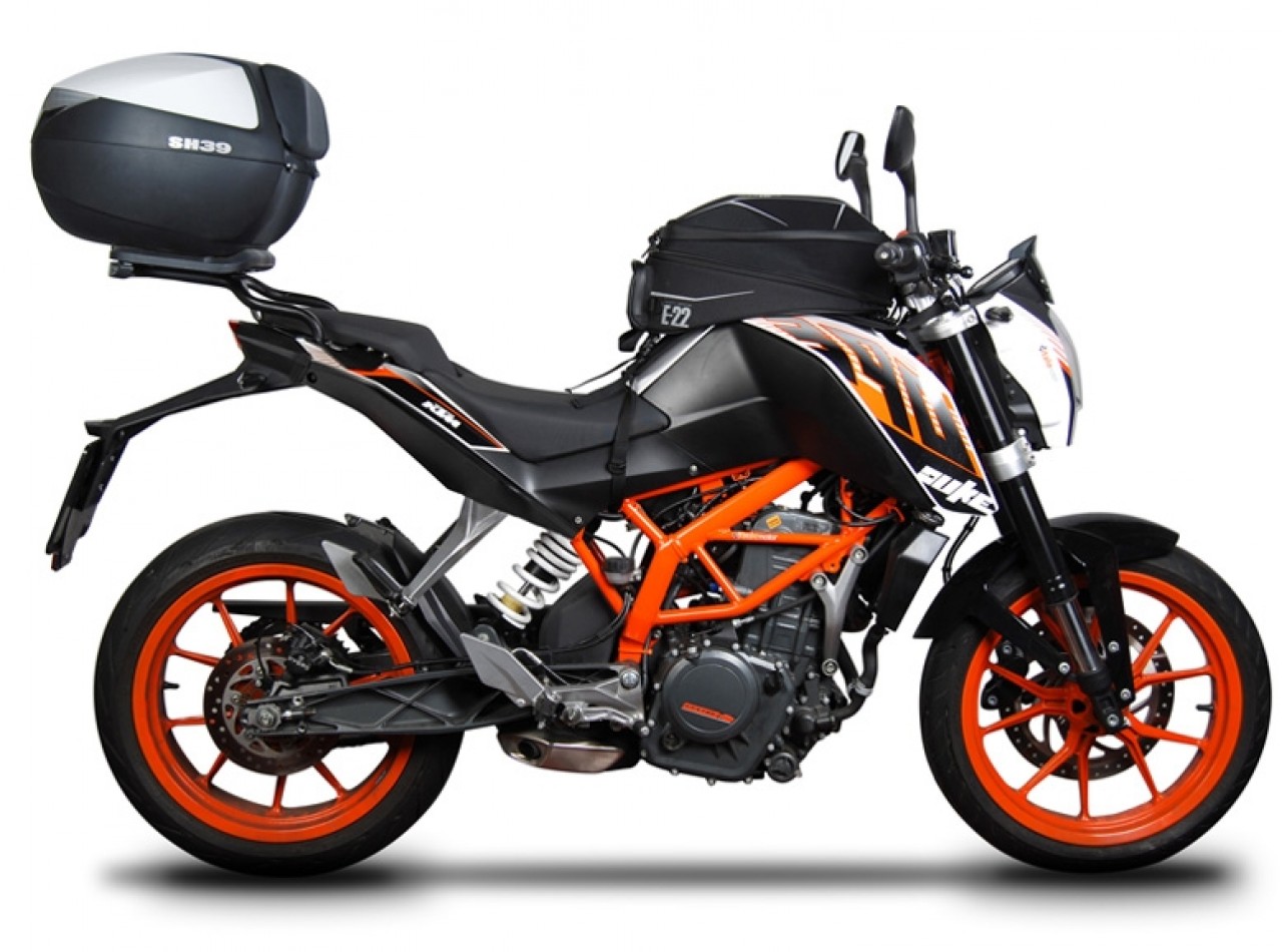 Shad Top Case Träger schwarz lackiert für KTM 125 / 390 Duke (11-16)