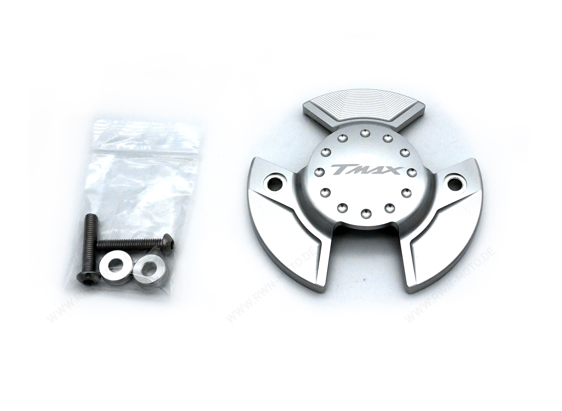 Billet-Motorabdeckung Silber für Yamaha T-MAX (22-) Original