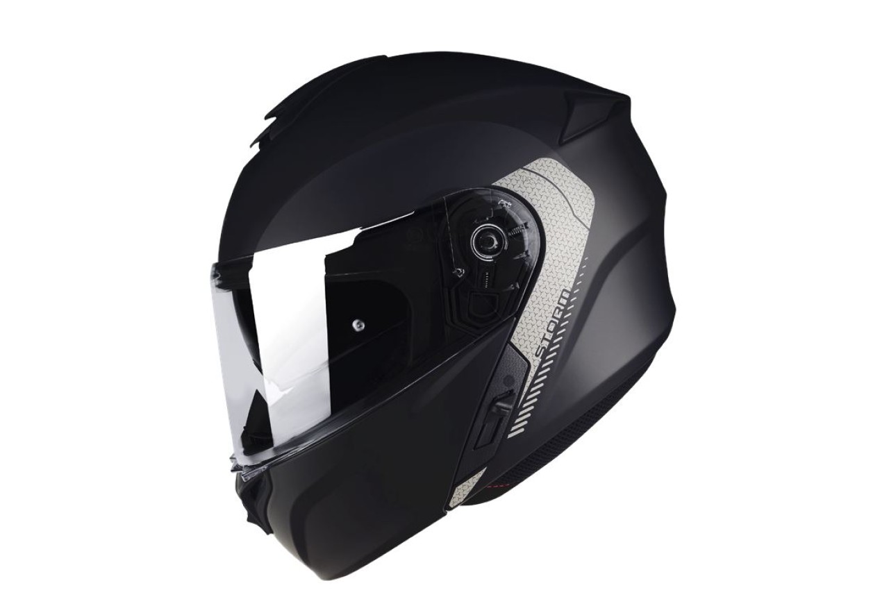 Axxis Klapphelm, Storm SV Solid, schwarz matt
