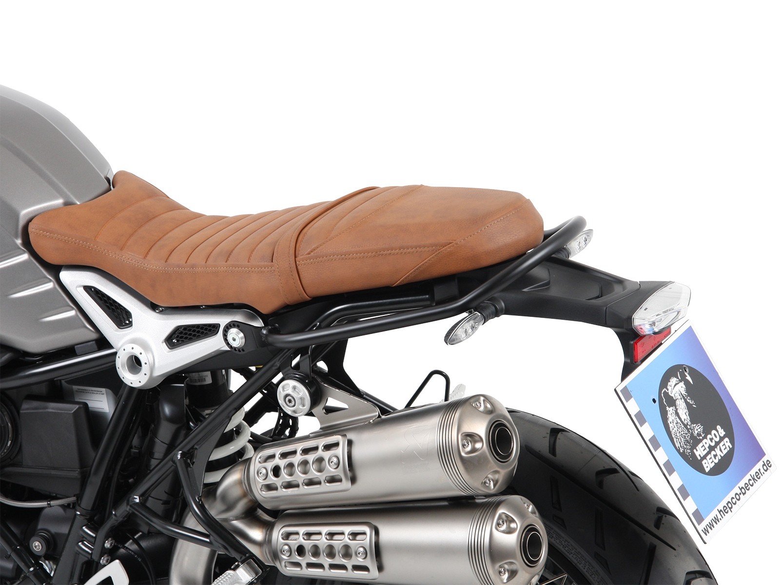 Soziushaltegriff / Reling schwarz für BMW R nineT Pure (17-23) Hepco & Becker
