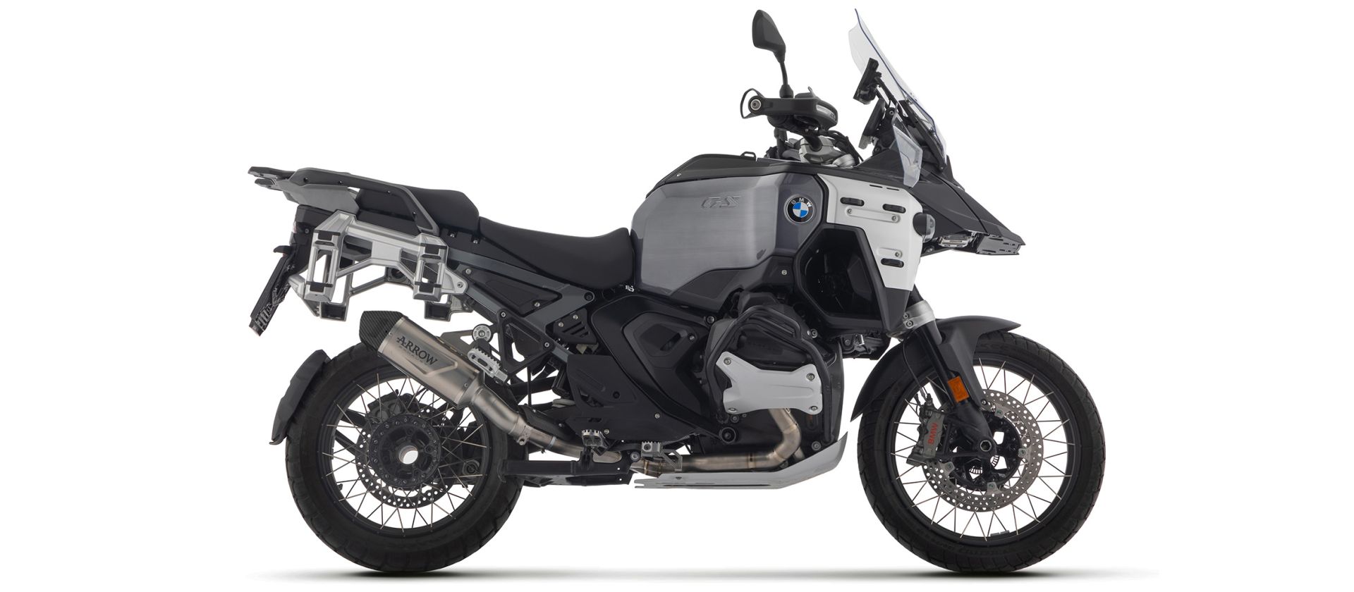 ARROW Auspuff INDY RACE EVO Aluminium silber für BMW R 1300 GS /R 1300 R /R 1300 RS