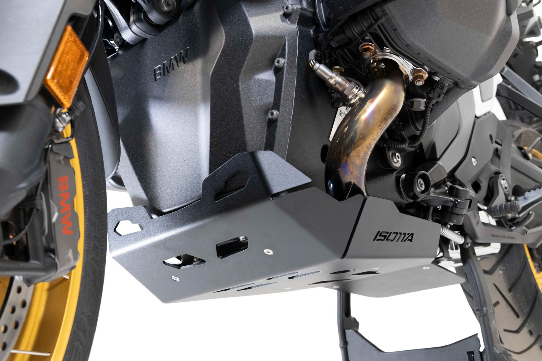 Motorschutzplatte aus Aluminium für BMW R 1300 GS, schwarz