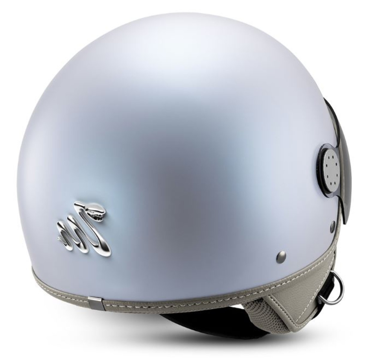 Vespa Jethelm 12° Anniversary Snake, silber