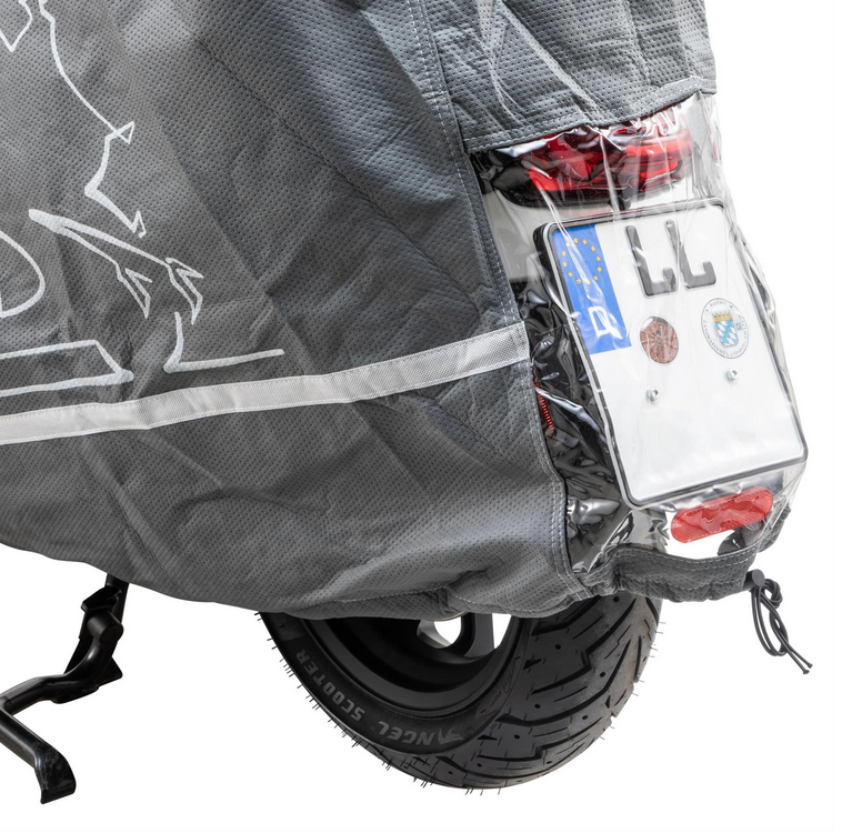 Faltgarage Indoor PREMIUM 2.0 für Vespa GTS/​GTV/GT, Größe XL, grau