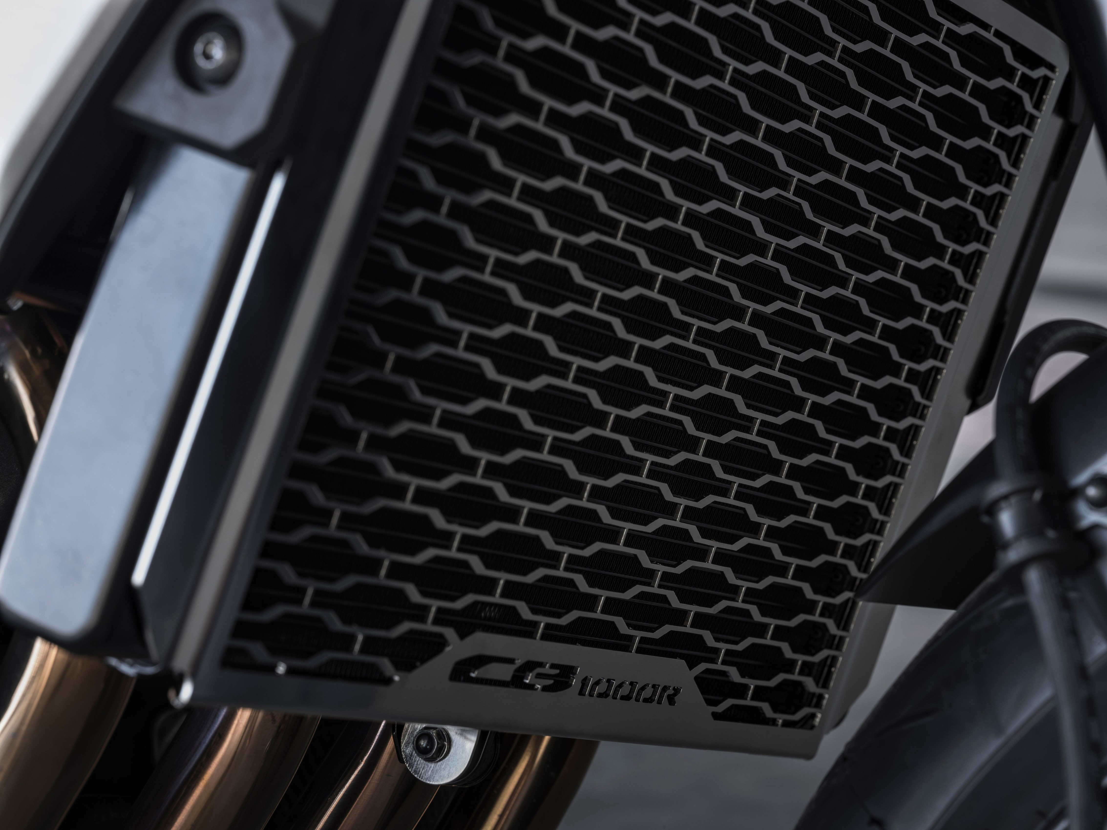 Kühlerverkleidung (Silber) Edelstahl mit CB Logo für Honda CB1000R 2021-