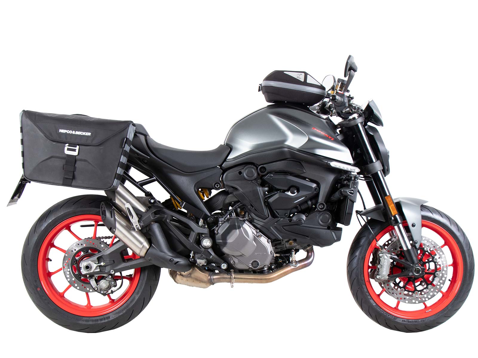 C-Bow Seitenträger schwarz für Ducati Monster 937 / 937+ (21-) Hepco & Becker
