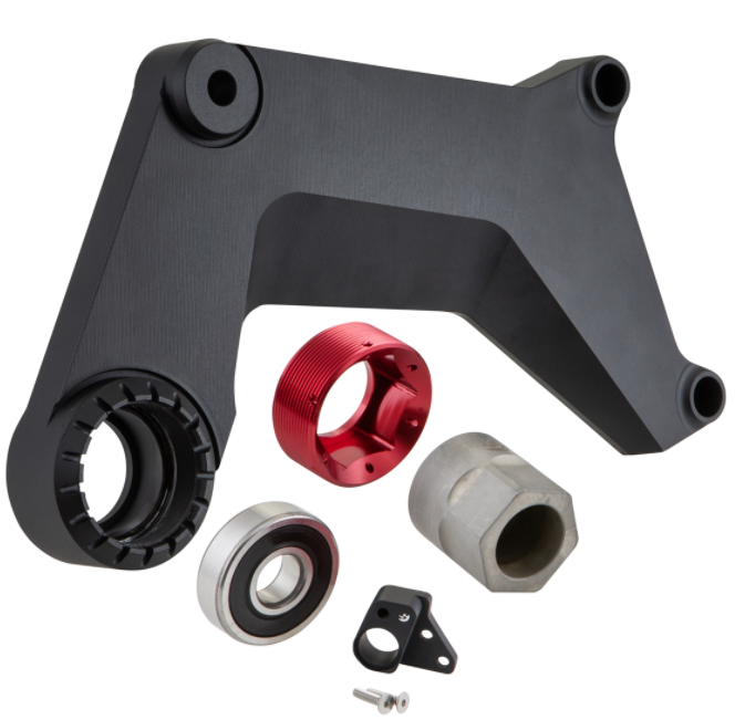 Schwingarm für Rennauspuff, hinten für Vespa GTS/​GTS Super/​GTV 125-300ccm mit ABS, schwarz