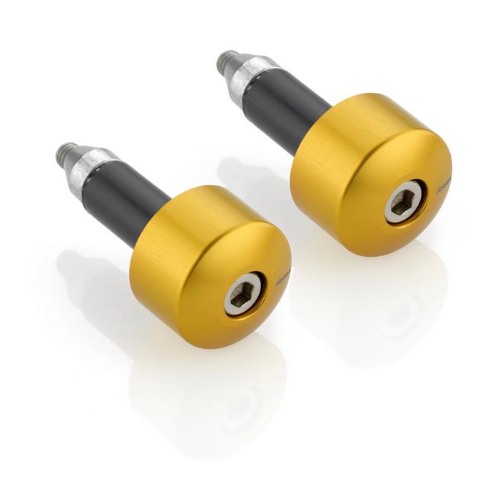 Lenkerendengewichte RIZOMA links & rechts für Vespa, gold eloxiert