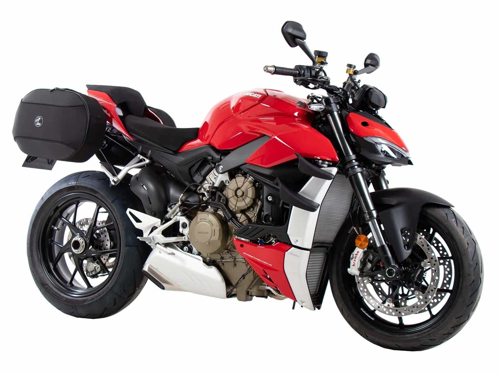 C-Bow Seitenträger schwarz für Ducati Streetfighter V4 /S (20-24) Hepco & Becker