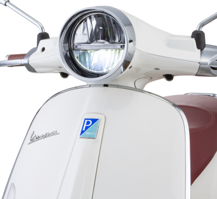 Scheinwerfer LED für Vespa Primavera 50-150ccm 2T/​4T (-'18), schwarz matt