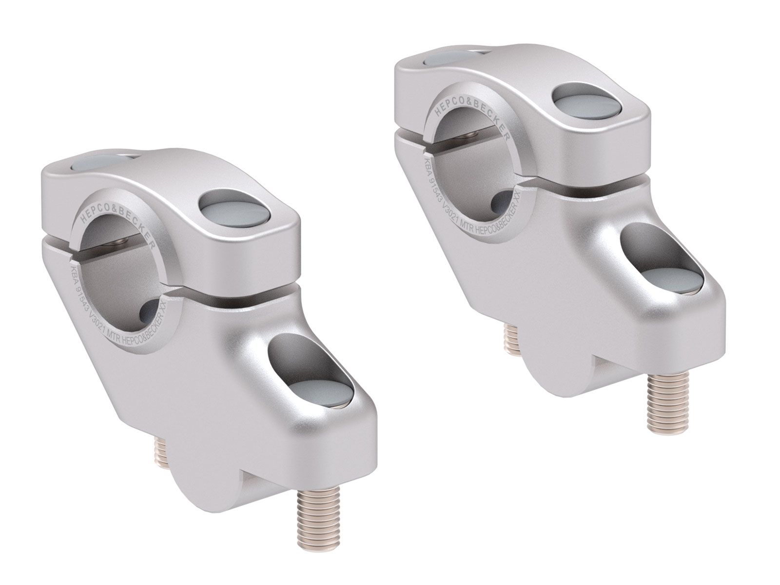 Lenkererhöhung H=30 mm mit Versatz 21 mm zurück für BMW F 650 GS Dakar (03-06) Hepco & Becker