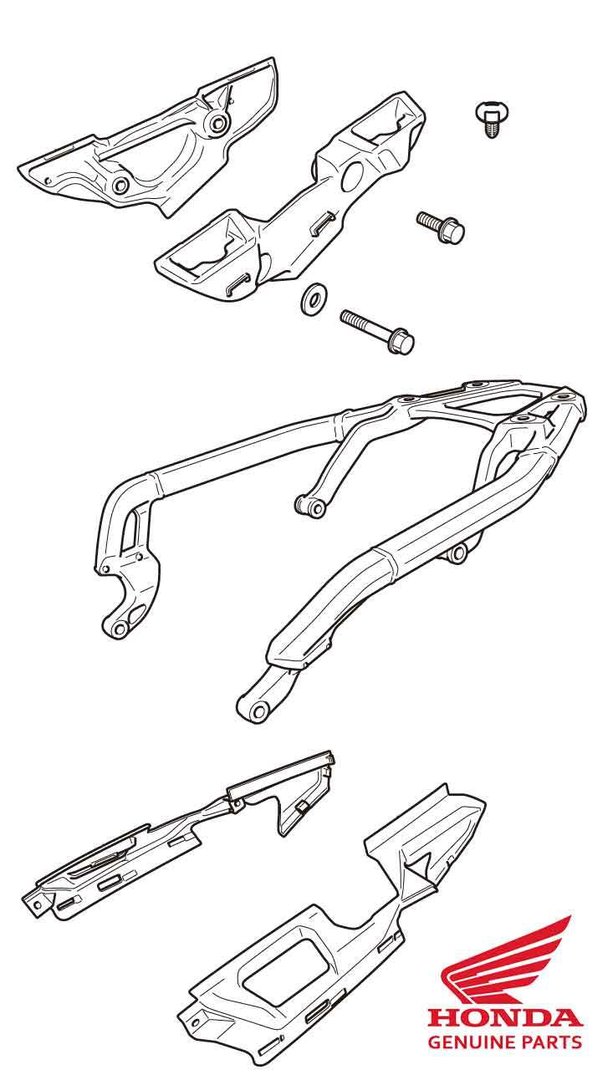 Gepäckbrücke und Kofferhalter für Honda CRF1100L Africa Twin original 2020-2023