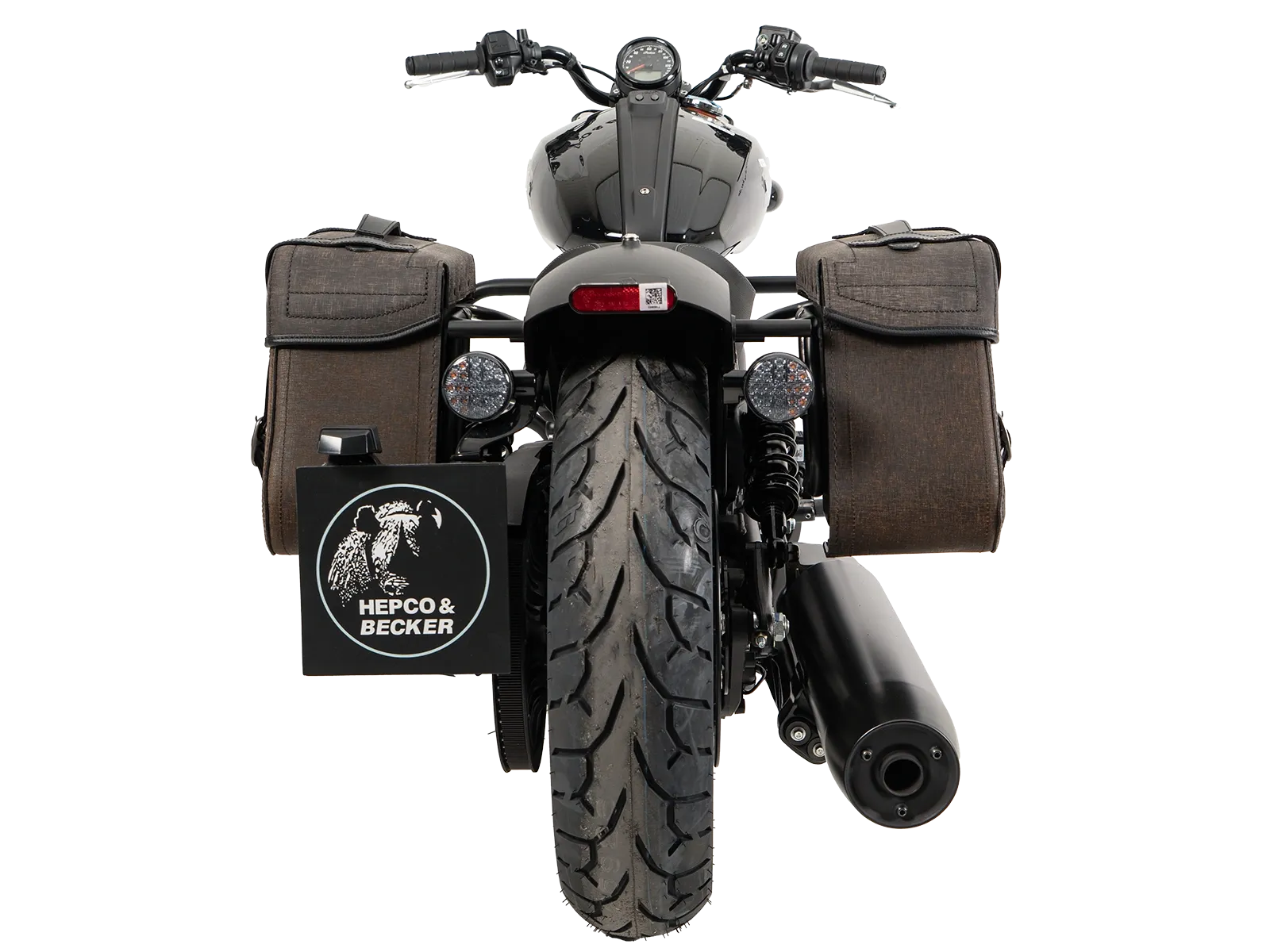 Cutout Taschen Set braun inkl. Halter für Indian Scout Sixty Classic (25-) Hepco & Becker