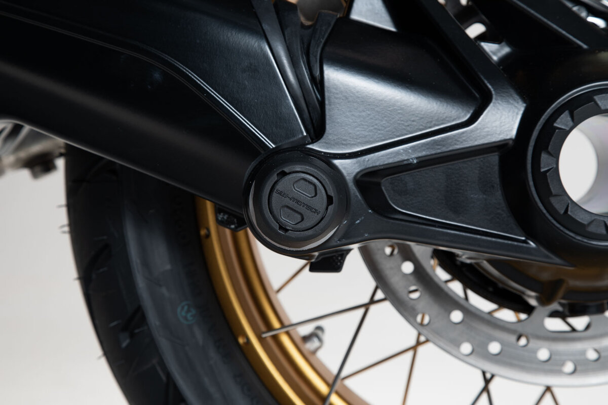 SW-Motech Sturzpad-Kit für Hinterachse schwarz für BMW-Modelle mit Einarmschwinge hinten