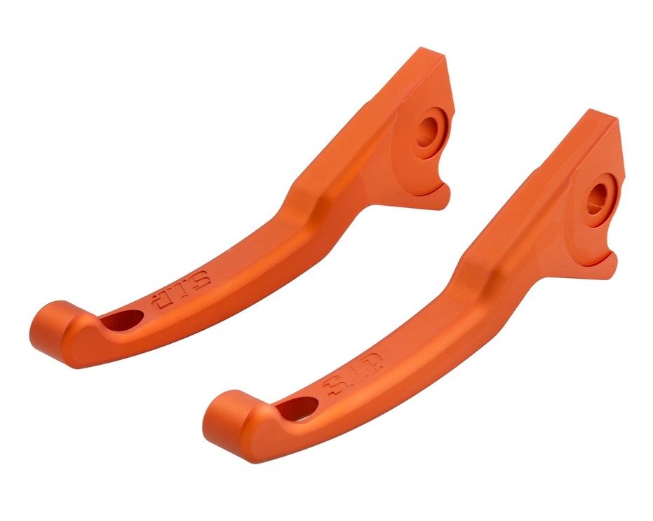 Sporthebel Set Bremse Shorty für Vespa, rechts und links, orange matt