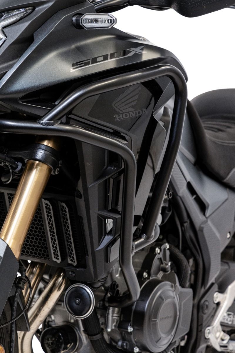 Sturzbügel aus Aluminium, oben für Honda CB 500 X (19-23), schwarz