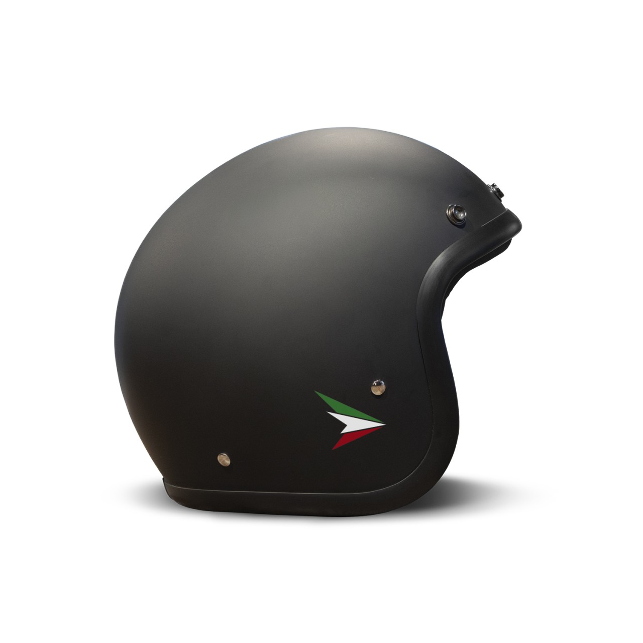 DMD Jethelm Retro, schwarz, matt, Ita Black, Fiberglas, ECE 22.06
