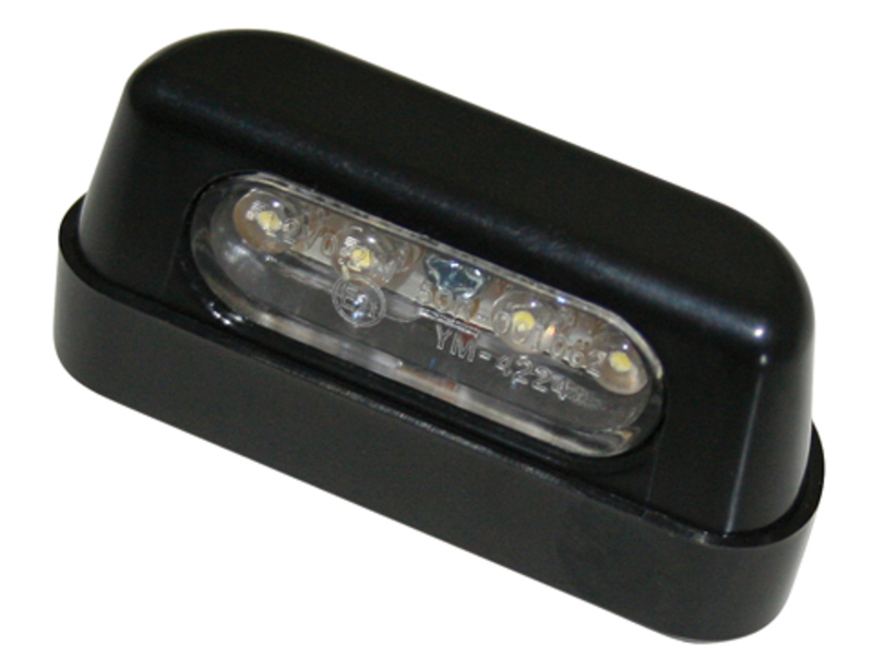 HIGHSIDER smart LED Kennzeichenbeleuchtung Schwarz ABS Kunststoff (1Stck)