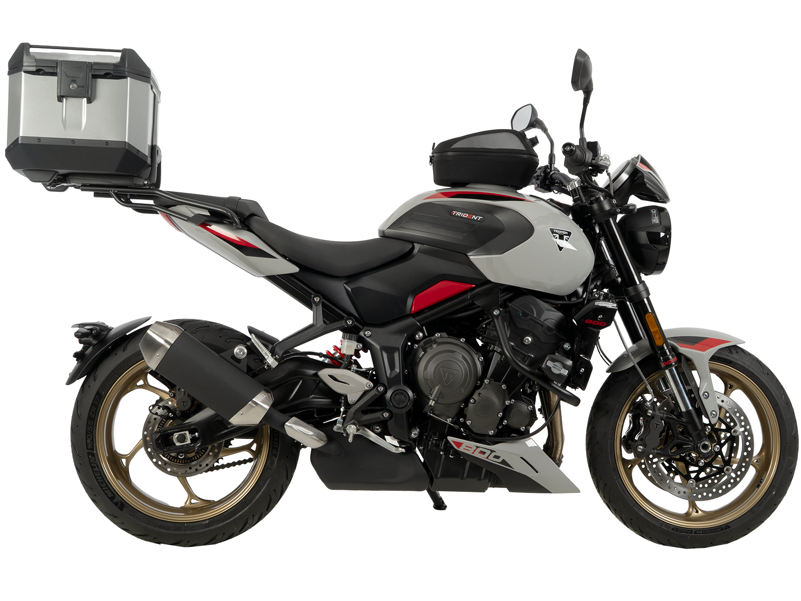 Alurack Topcaseträger schwarz für Yamaha für Triumph Trident 800 (26-) Hepco & Becker