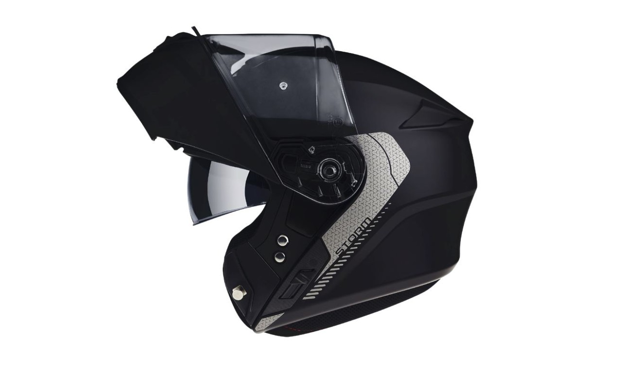 Axxis Klapphelm, Storm SV Solid, schwarz matt