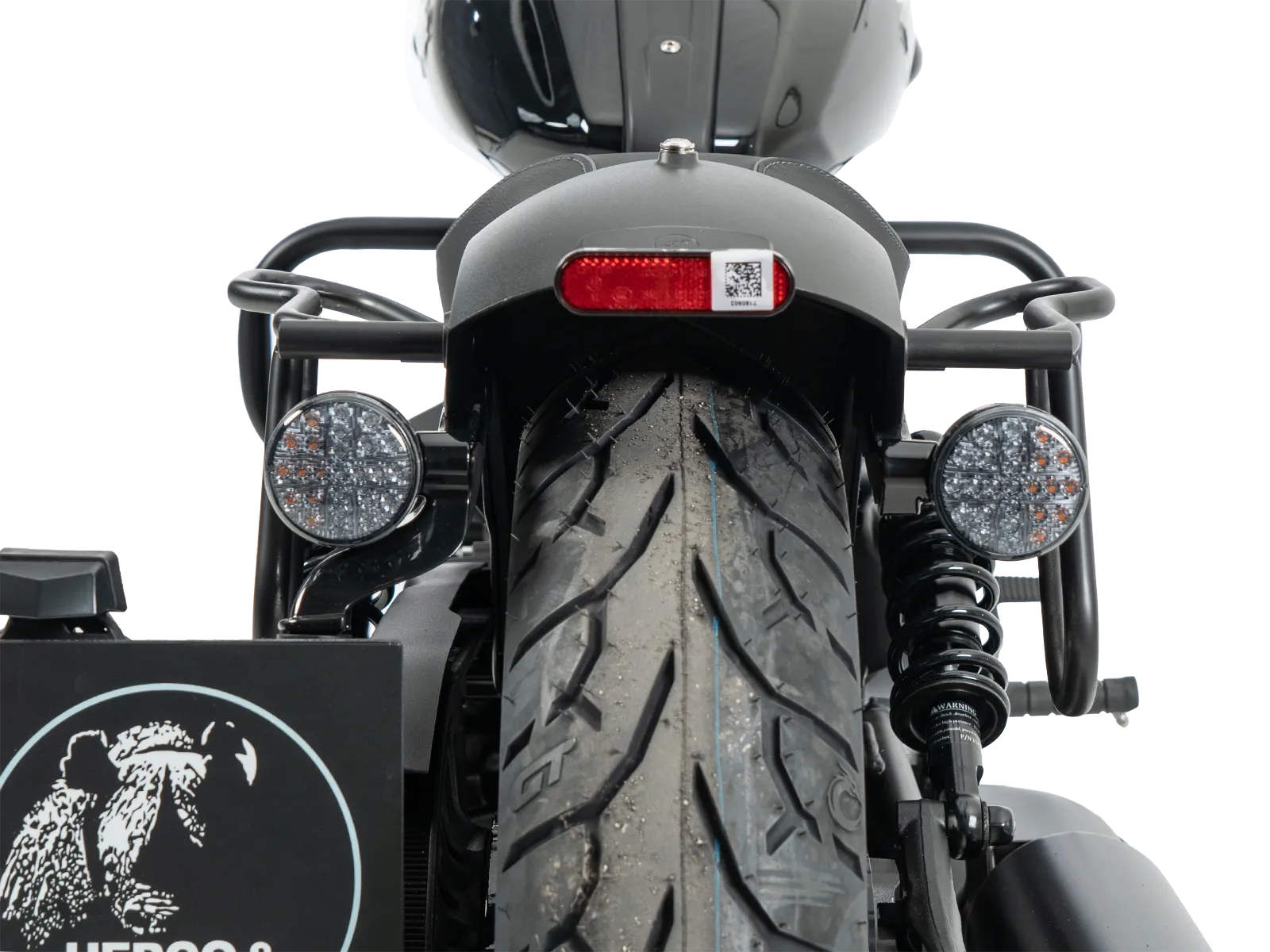 Cutout Taschen Set braun inkl. Halter für Indian Scout Sixty Classic (25-) Hepco & Becker