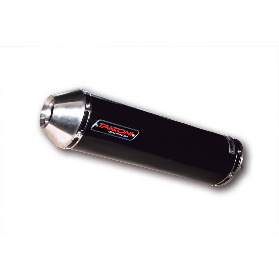 Takkoni Endtopf Honda CBR 900 RR Fireblade, Edelstahl schwarz, E-geprüft