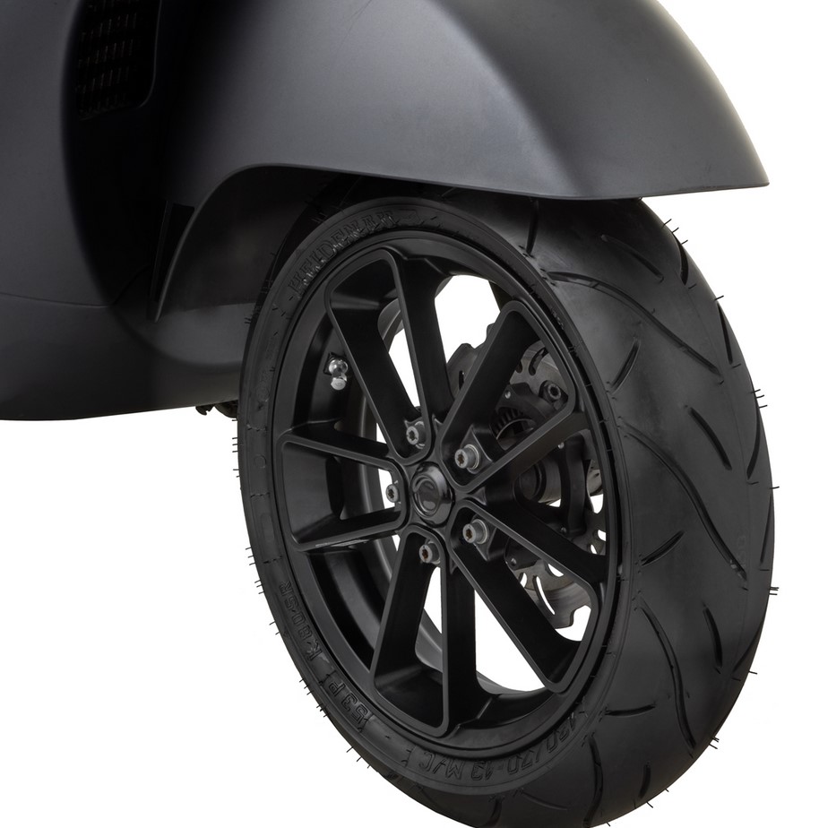 Felge vorne/hinten 12" für Vespa GTS/​GTS Super/​GTV/​GT 60/​GT/​GT L 125-300ccm, schwarz matt