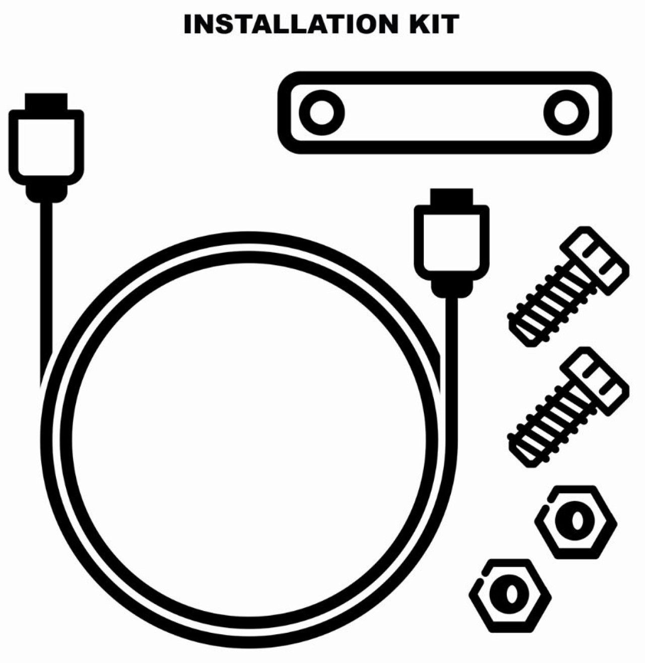 Installationskit LED-Zusatzscheinwerfer für Moto Guzzi V100 Mandello / Stelvio