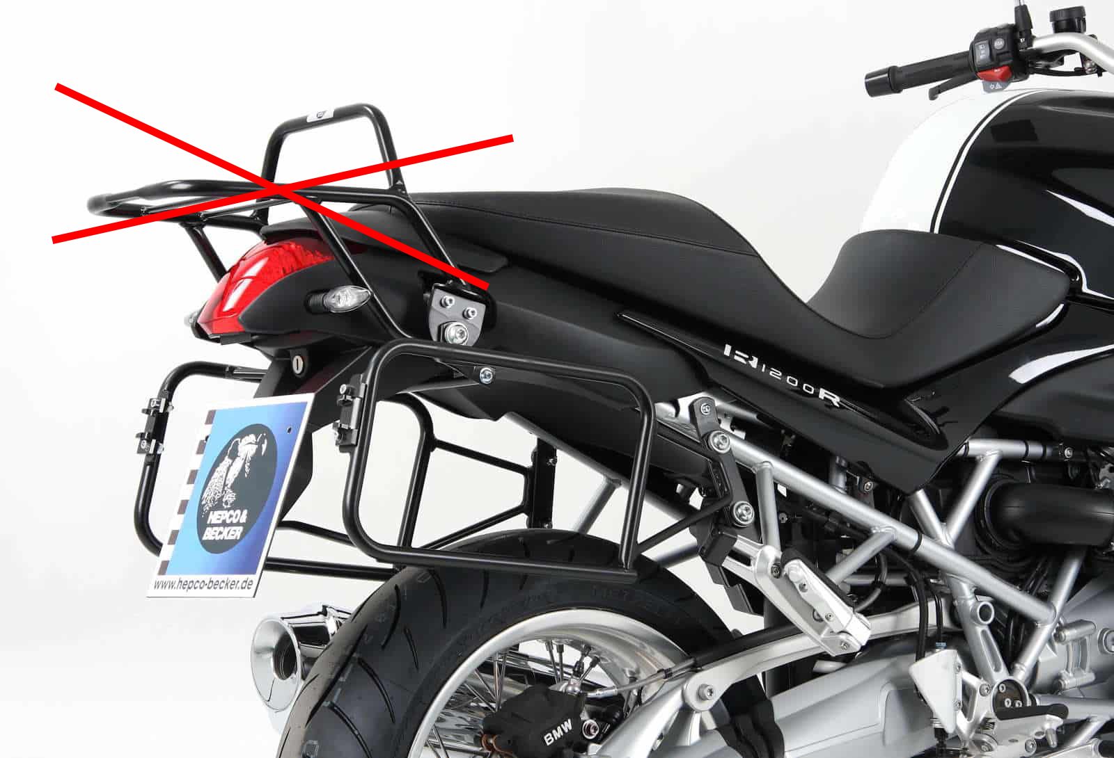 Seitenkofferträger Lock-it schwarz für BMW R 1200 R (06-10) Hepco & Becker