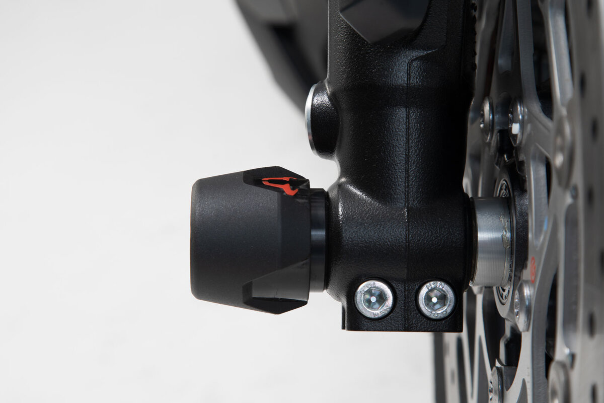 SW-Motech Sturzpad-Kit für Vorderachse schwarz für BMW R 1200 GS /RT, R 1250 GS /RT
