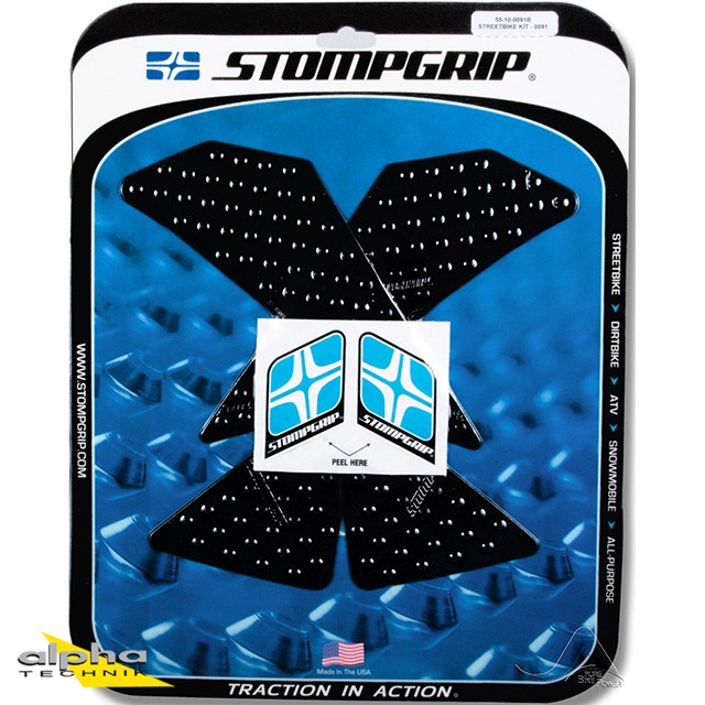 Stompgrip schwarz, Volcano, für Yamaha WR250R 2011-2020, WR250X 2008-2015
