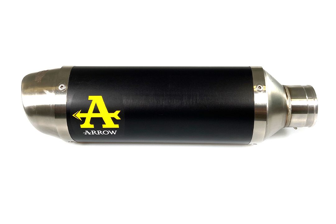 ARROW Auspuff DARK THUNDER Aluminium schwarz für Yamaha MT-07 (21-)